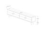 Hanah Home Soporte para TV Paris - Nogal y Cachemira